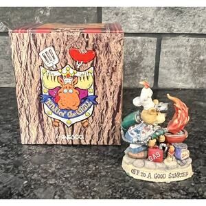 Enesco Moose Creek Crossing “Off to a Good Starter” 1997 Bear Fig #293180